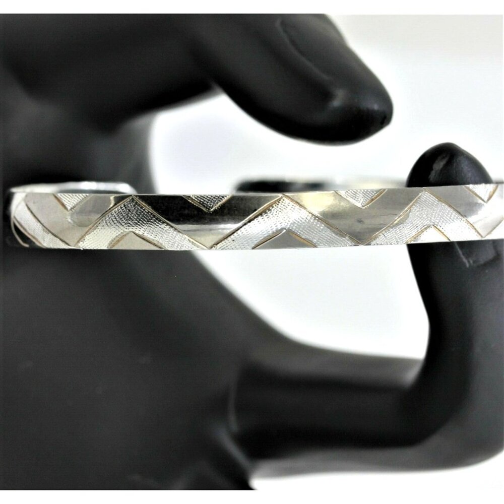 925 STERLING SILVER with gold overlay genuine vintage "TWA" BRACELET 5.5 GR
